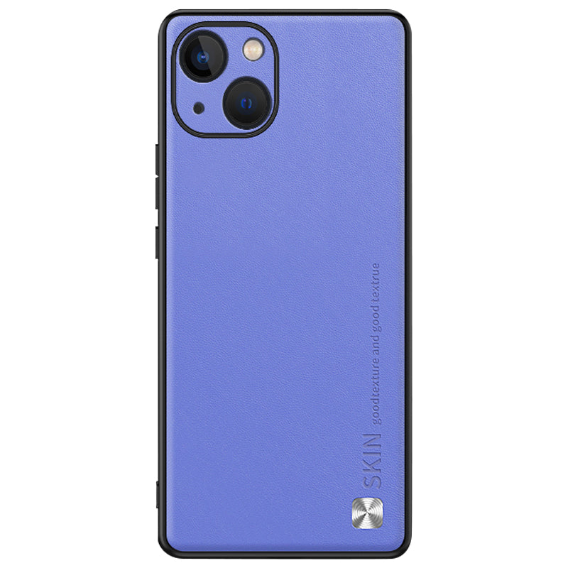 Phone Cover for iPhone 14 PU Leather Coated PC+TPU Shockproof Case with Metal Decor Phone Cover for iPhone 14 PU Leather Coated PC+TPU Shockproof Case with Metal Decor